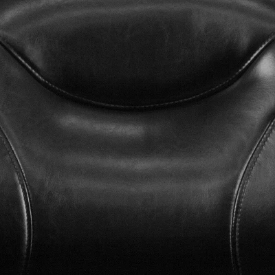 Merrick Lane Mid-Back Ergonomic Office Chair Executive Swivel Bentwood Frame Desk Chair In Black Faux Leather - Image 4