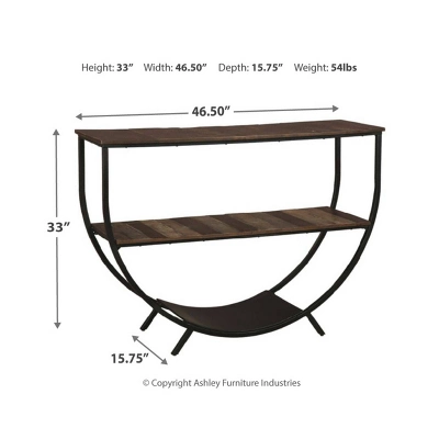 Lamoney Sofa And Console Table Gray/White/Brown - Signature Design By Ashley - Image 6