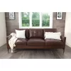 Tangelo Leather Sofa Brown - Abbyson Living