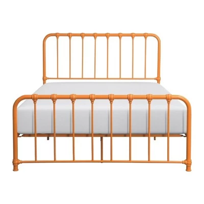 Bethany Queen Metal Platform Bed In Orange - Lexicon - Image 2