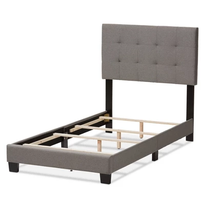 Twin Brookfield Modern And Contemporary Fabric Upholstered Bed - Baxton Studio - Image 2