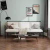 Costway Metal Daybed Frame Twin Size Slat Support Mattress Foundation Living Room WhiteBlackSilver
