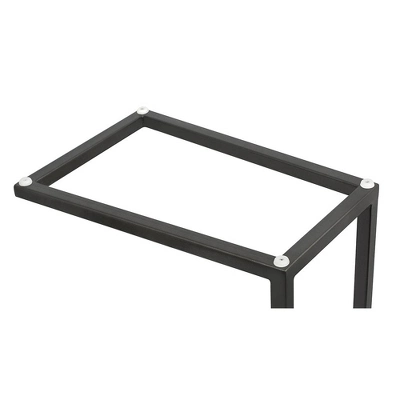 BirdRock Home Acacia Wood TV Tray C Shaped Side Table - Image 6