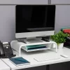 Mind Reader Mesh Monitor Stand With Drawer White