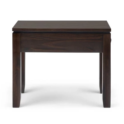 14" Essex Narrow Side Table Mahogany Brown - WyndenHall - Image 6
