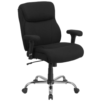 Flash Furniture HERCULES Series Big & Tall 400 Lb. Rated Swivel Ergonomic Task Office Chair With Clean Line Stitching And Adjustable Arms - Image 11