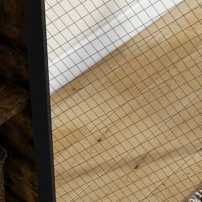 HOMCOM Kitchen Bakers Rack, Microwave Stand, Coffee Bar With Adjustable Shelves, 4 Hooks For Spices, Pots And Pans, Rustic Brown - Image 5