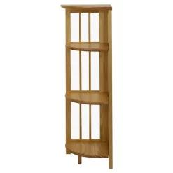 38" Folding 4 Tier Corner Shelf - Flora Home