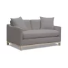 Delano Loveseat In Pewter Charcoal Linen - New Heights