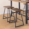 24" Set Of 2 Landon Counter Height Barstool Honey - Steve Silver Co.
