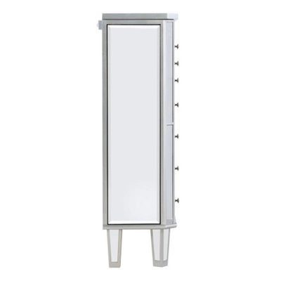 Aislin Jewelry Armoire Mirror/Silver - Powell Company - Image 4