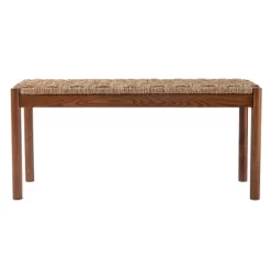 Dunhor Coastal 39.25" Natural Seagrass Bench Brown - Aiden Lane