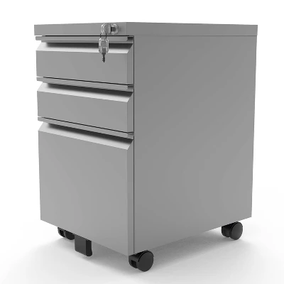 Berbrook Modern 3 Drawers Mobile File Cabinet - MiBasics - Image 7