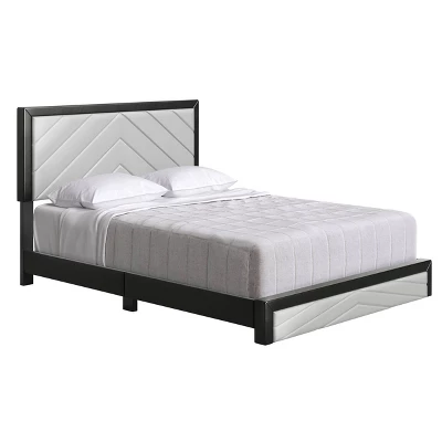 Blake Chevron Stitched Upholstered Platform Bed - Eco Dream - Image 4