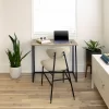 Emma And Oliver Small 36" Rustic Natural Home Office Folding Computer Desk - Laptop Desk