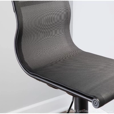 33.5" Mirage Contemporary Barstool - LumiSource - Image 9