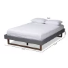 Liliya Walnut Finished Wood Platform Bed Frame - Baxton Studio