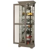 Howard Miller 680637 Howard Miller Martindale Vi Curio Cabinet 680637 Aged Grey