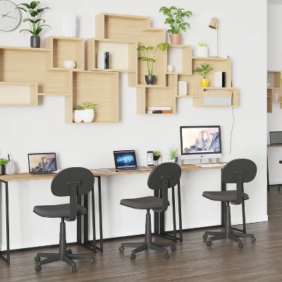 Emma And Oliver Small 36" Rustic Natural Home Office Folding Computer Desk - Laptop Desk - Image 11