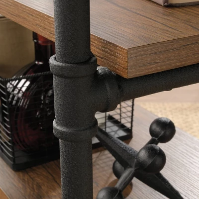 Iron City Multi Purpose Cart Checked Oak - Sauder - Image 4