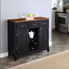 Hutch-Style Buffet Wood/Black/Oak - Home Styles