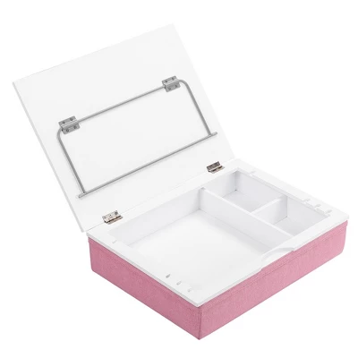 BIRDROCK HOME Lap Desk With Storage And Cushion (Pink) - Image 2