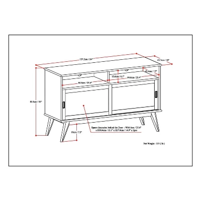 Tall Tierney Solid Hardwood Mid Century TV Stand For TVs Up To 60" Dark Brown - WyndenHall - Image 9