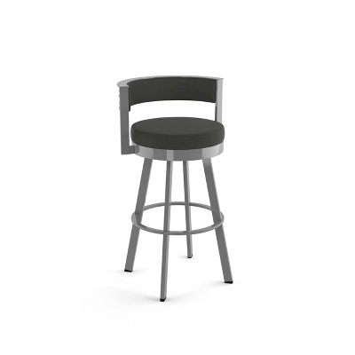 26" Browser Swivel Counter Height Barstool With Upholstered Seat - Amisco - Image 9
