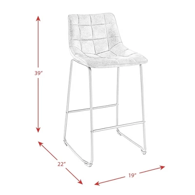 2pc Richmond Metal Barstool Set - Picket House Furnishings - Image 10