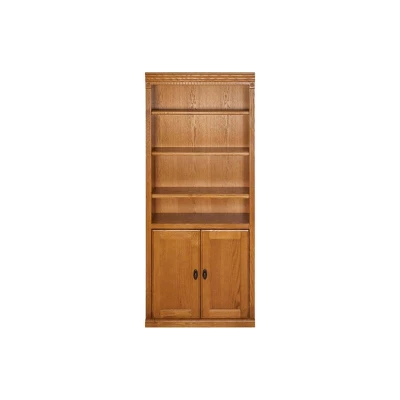 Huntington Oxford Wood Bookcase With Doors - Martin Furniture - Image 7