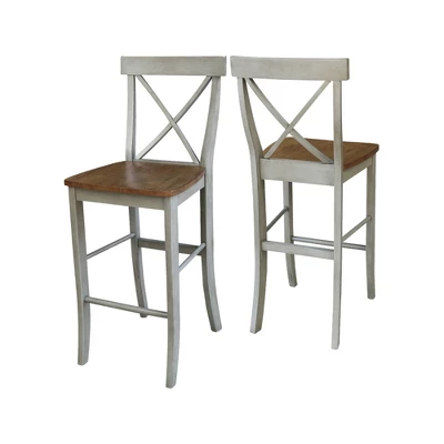 30" X Back Barstool - International Concepts - Image 5