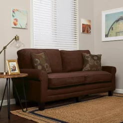 78" RTA Copenhagen Collection Sofa Rye Brown - Serta