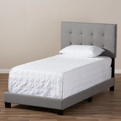 Twin Brookfield Modern And Contemporary Fabric Upholstered Bed - Baxton Studio - Image 6