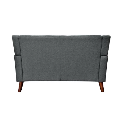 Candace Mid Century Modern Loveseat Dark Gray - Christopher Knight Home - Image 3