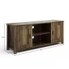 Lavish Home 65-inch TV Stand With 2 Doors, Adjustable Media Console Shelves, And Cable Management, Brown Woodgrain
