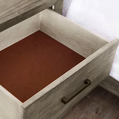 3pc Aurora Mid-Century Bedroom Set Gray - Abbyson Living - Image 9