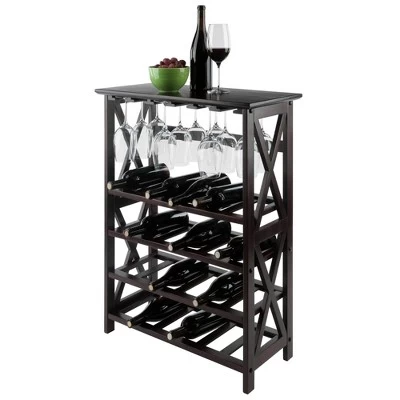 Rio 24 Bottles Wine Rack Wood/Espresso - Winsome - Image 5