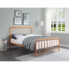 Bethany Queen Metal Platform Bed In Orange - Lexicon