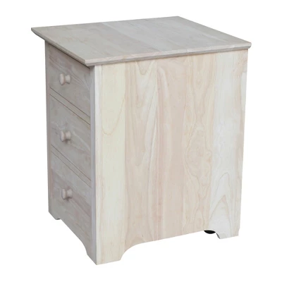 Riley 2 Drawer File Cabinet Unfinished - International Concepts - Image 2
