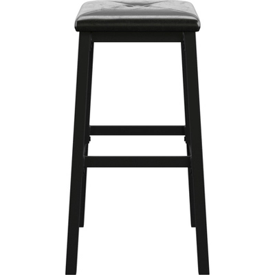 3pc Avery Faux Marble Top Metal Counter Height Dining Set Black - Inspire Q - Image 7