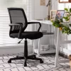 Costway Height Adjustable Mid-Back Mesh Chair Executive Chair W/ Lumbar Support