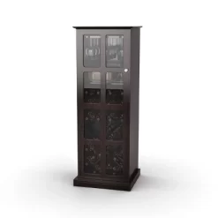 Windowpane Wine Cabinet Espresso - Atlantic