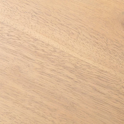 Upholstered Natural Wood Accent Bench Micro Stripe Gray/Oatmeal - Hearth & Hand™ With Magnolia - Image 3