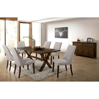 Kelley Rectangular Wood Dining Table Walnut - HOMES: Inside + Out - Image 3
