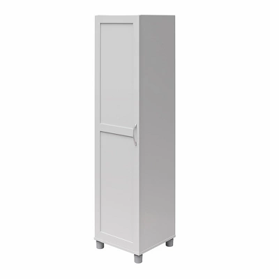 RealRooms Basin Framed 60" Tall Storage Cabinet With 4 Shelves And Adjustable Feet - Image 3