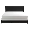 King Jena Faux Leather Upholstered Bed Black - Room & Joy