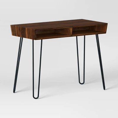 Hairpin Writing Desk With Storage - Threshold⢠- Image 6