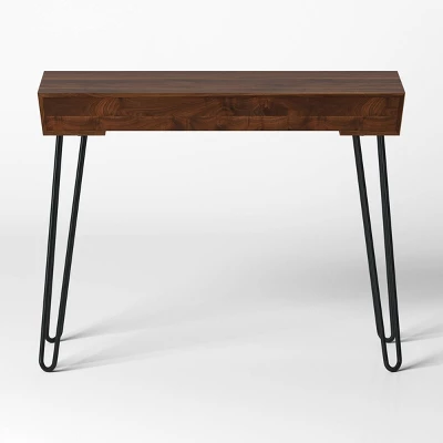 Hairpin Writing Desk With Storage - Threshold⢠- Image 3