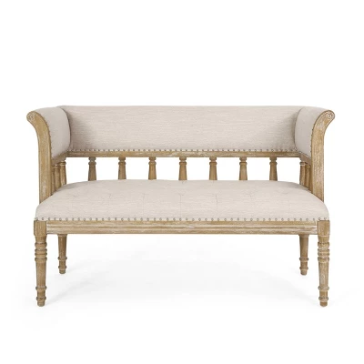 Loyning Traditional Fabric Tufted Loveseat - Christopher Knight Home - Image 10