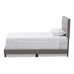 Twin Brookfield Modern And Contemporary Fabric Upholstered Bed - Baxton Studio